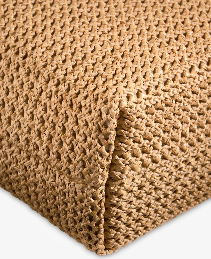 I.n.c. International Concepts Ajae Straw Overlay Shoulder Bag, Exclusively at Macy's