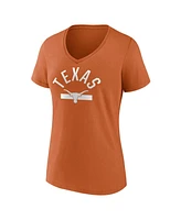 Fanatics Women's Texas Orange Texas Longhorns Iconic Game Used V-Neck T-Shirt