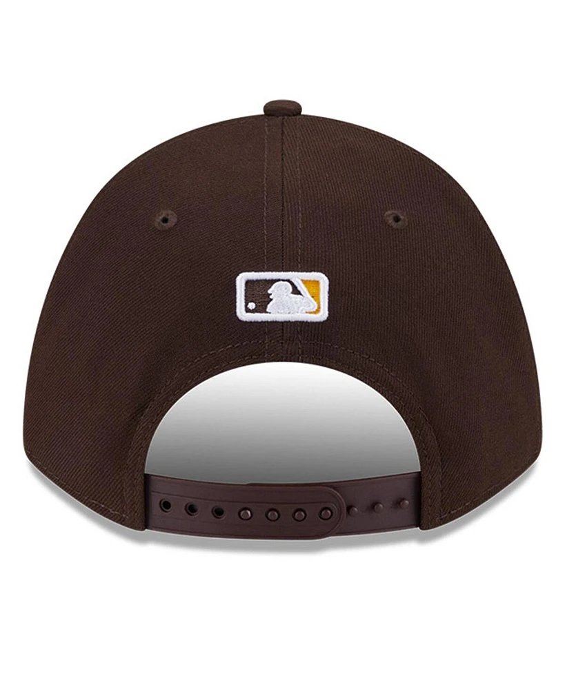 New Era Men's Brown San Diego Padres Player Replica 9FORTY Adjustable Hat
