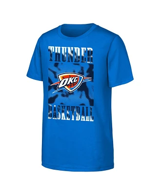 Outerstuff Big Boys and Girls Blue Oklahoma City Thunder Garage Hero T-Shirt