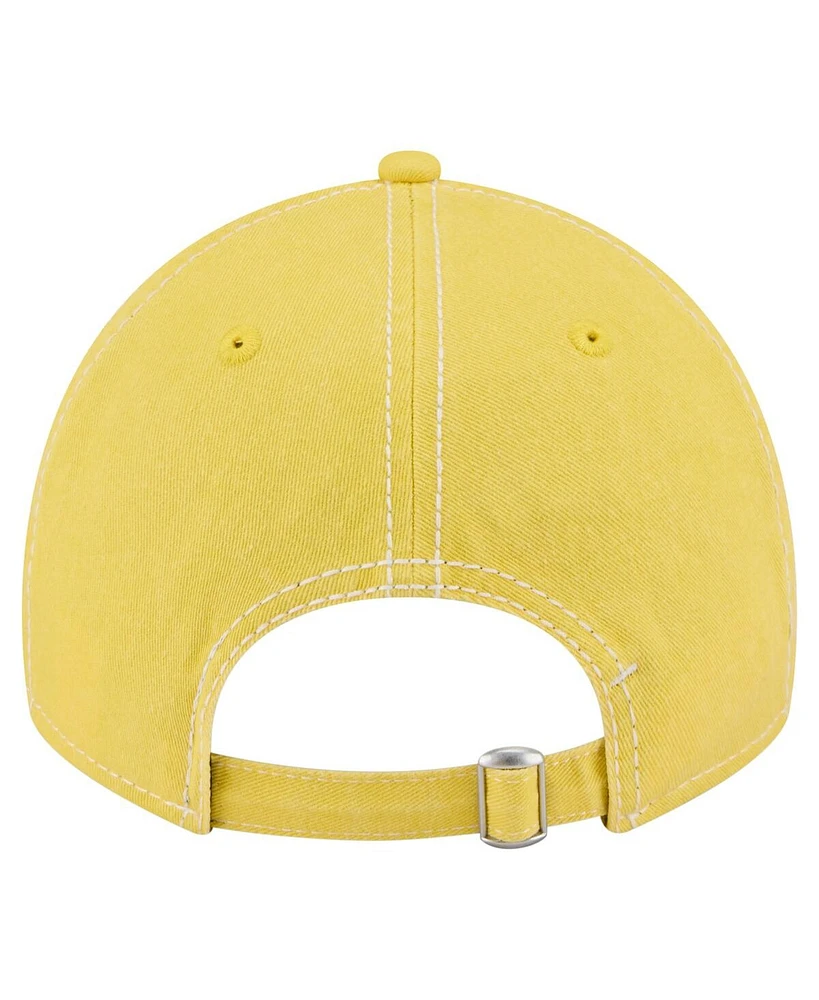 New Era Men's Gold Los Angeles Lakers Pigment Dyed 9TWENTY Adjustable Hat