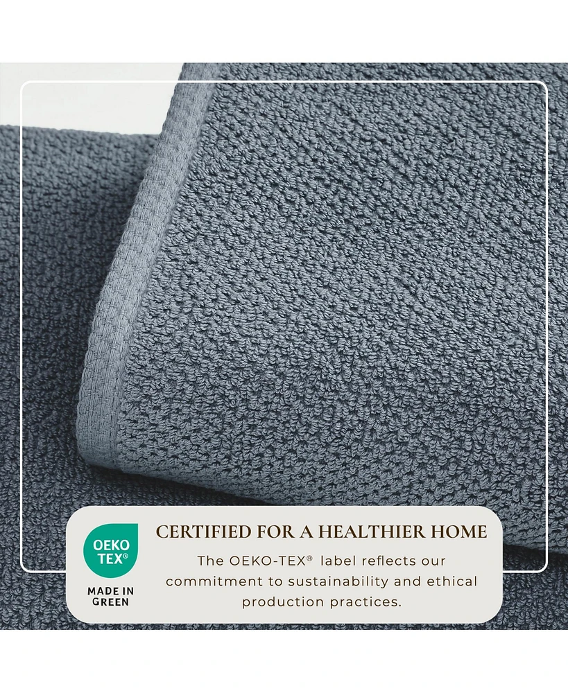 Linery & Co. Cotton Textured 12-Piece Washcloth Set