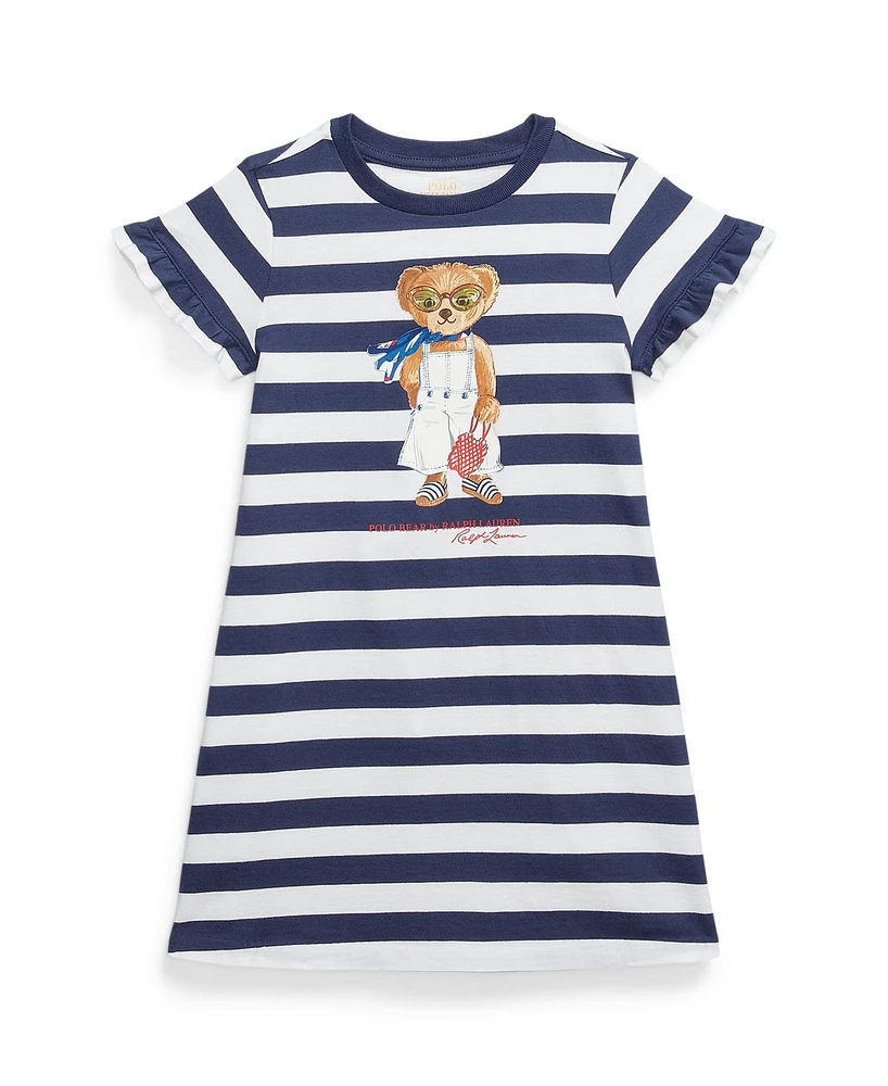 Polo Ralph Lauren Toddler and Little Girls Striped Polo Bear Dress