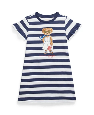 Polo Ralph Lauren Toddler and Little Girls Striped Polo Bear Dress