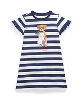 Polo Ralph Lauren Toddler and Little Girls Striped Polo Bear Dress