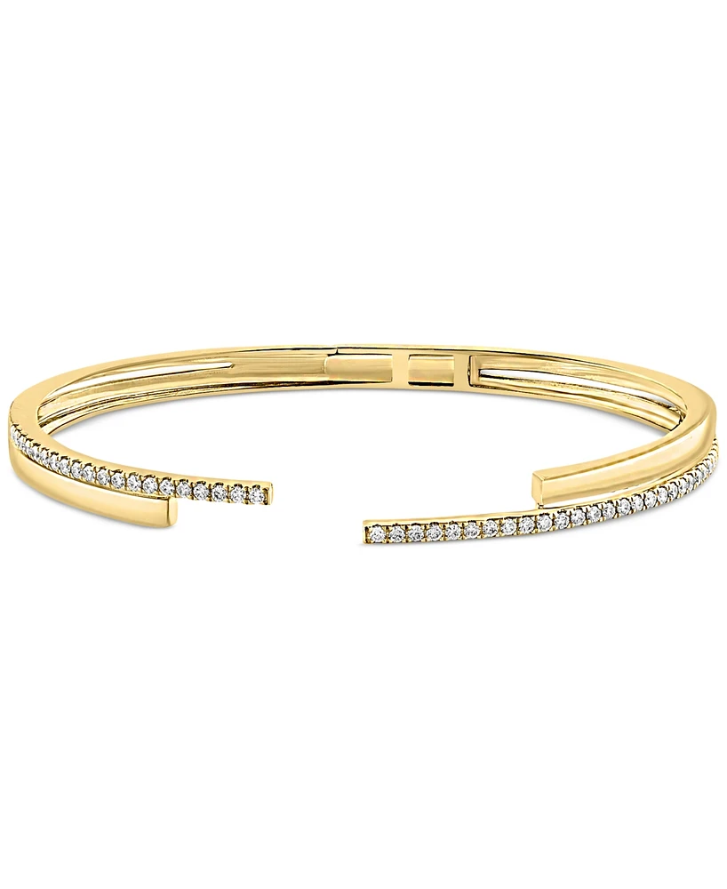 Lali Jewels Diamond Double Row Bangle Bracelet (1/2 ct. t.w.) in 14k Gold