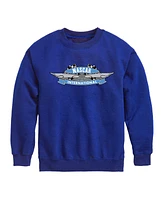Nascar Big Boys Logo Graphic Crew Fleece Sweatshirt