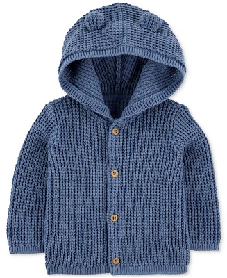 Carter's Baby Boys Cotton Hooded Cardigan
