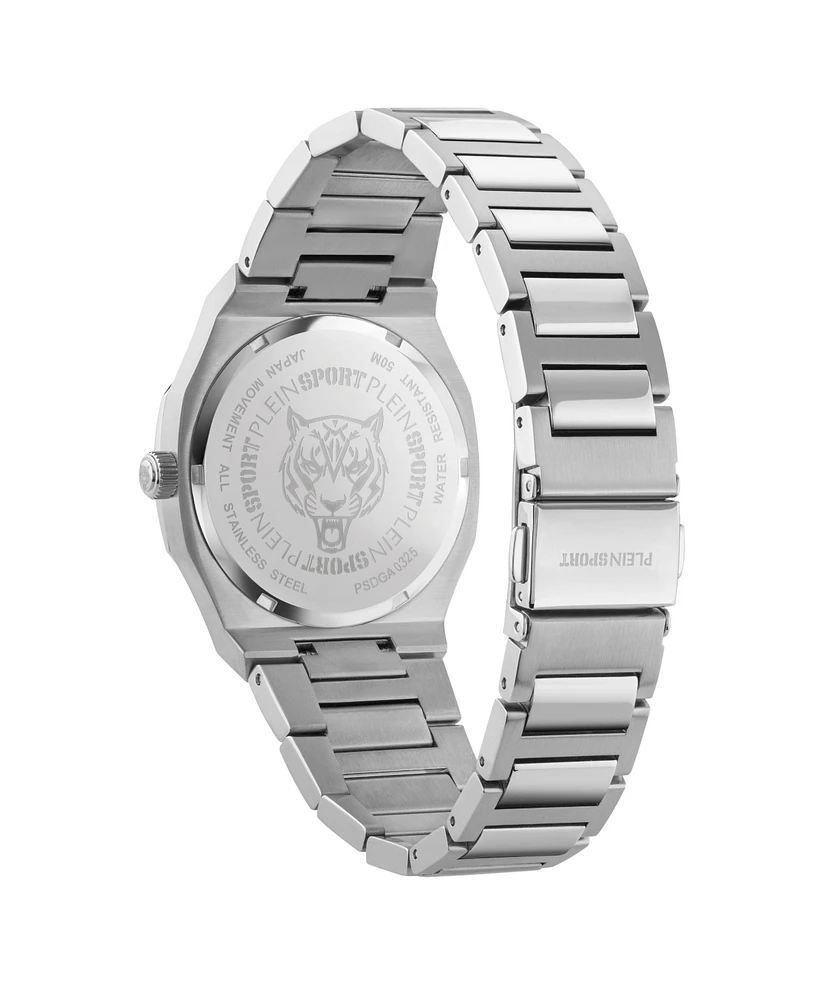 Plein Sport Women's Metronaut Three Hand Quartz Stainless Steel Bracelet Watch, 36mm