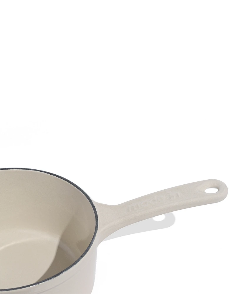 Made Enameled Cast Iron 2-Quarts Saucepan with Lid