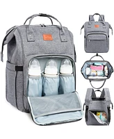 KeaBabies Original Diaper Bag Backpack, Multi-Functional Baby Bags with Changing Pad