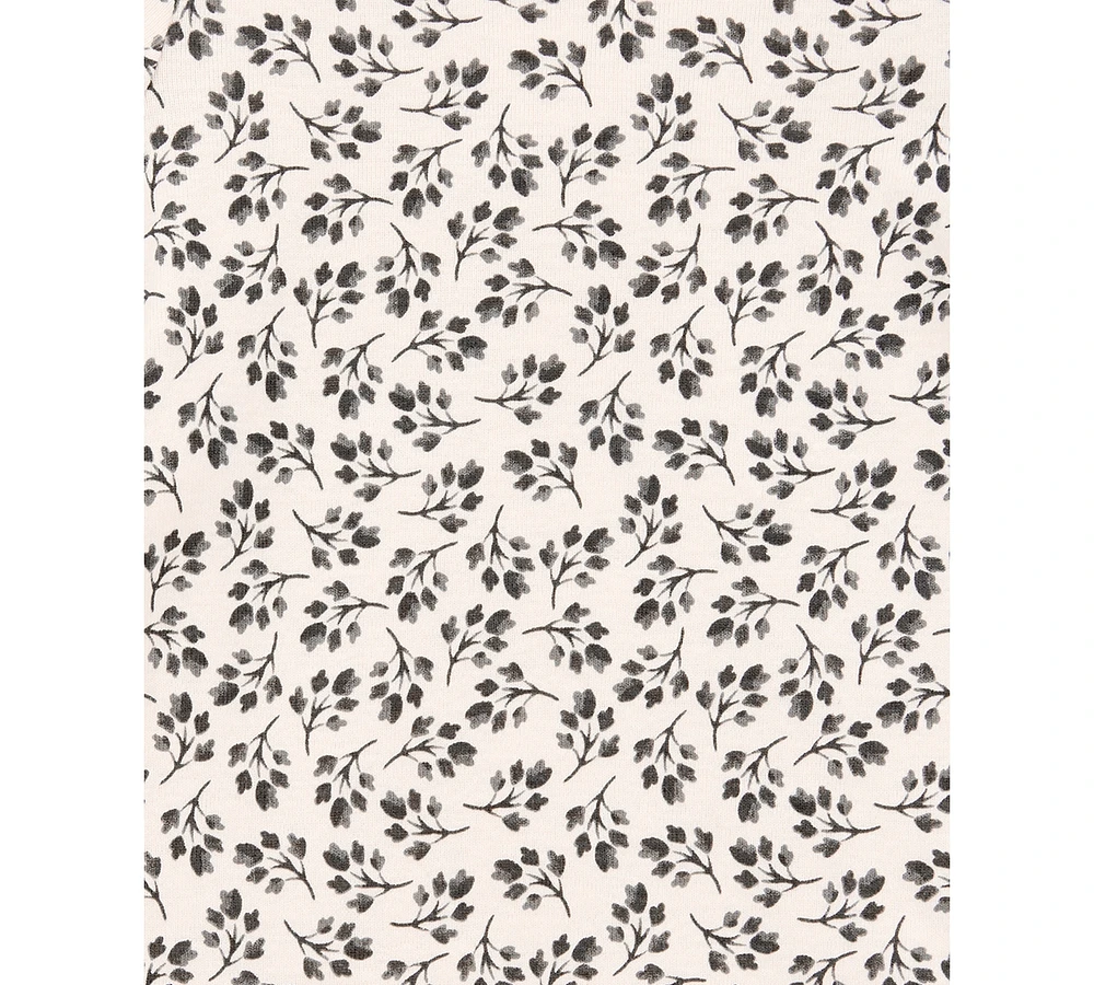 Carter's Baby Girls Striped Butterfly Short-Sleeve Cotton Bodysuits, 5 Pack