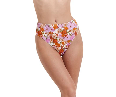 Flirtt Gottex Women's Vintage Florals High Rise Swim Bottom