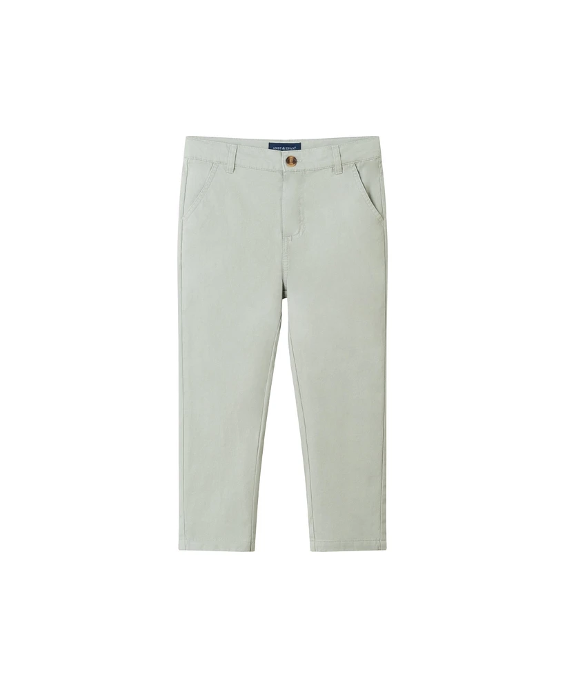 Andy & Evan Toddler Boys Toddler/Child Long Sleeve Buttondown Pant Set