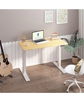 Flexispot E7-commercial W Electric Adjustable Standing Desk, Bamboo Top