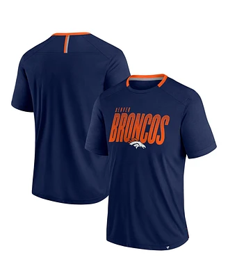 Fanatics Men's Navy Denver Broncos Defender Fade Slant T-Shirt