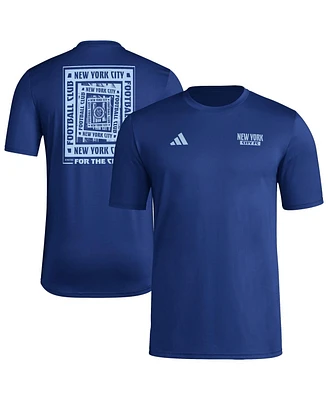 Adidas Men's Navy New York City Fc Local Wrap T-Shirt