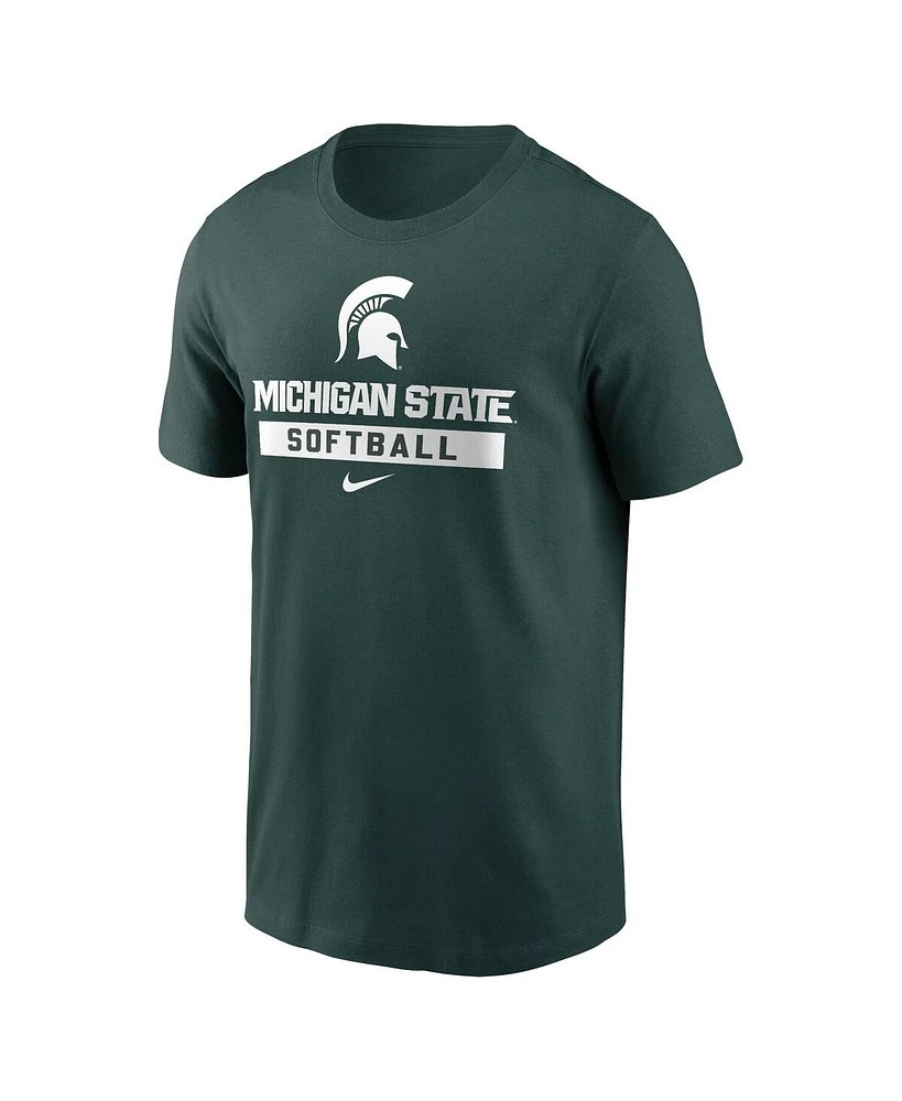Nike Men's Green Michigan State Spartans Softball T-Shirt