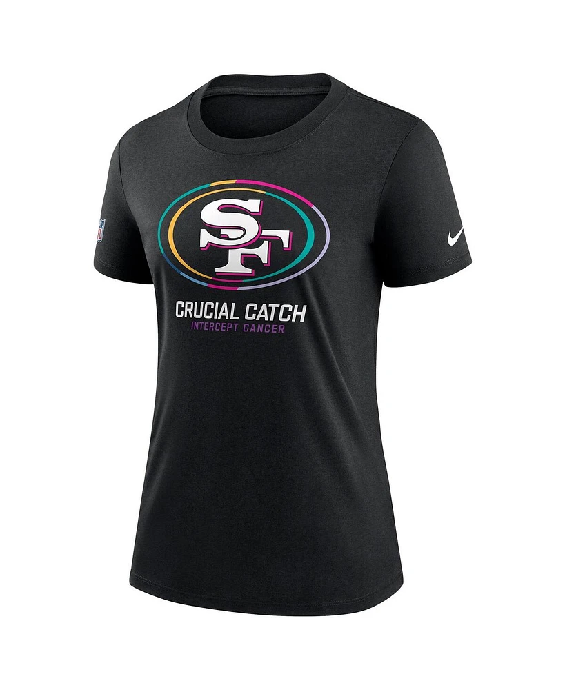 Nike Women's Black San Francisco 49ers 2024 Nfl Crucial Catch Tri-Blend T-Shirt