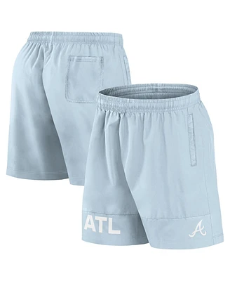 Fanatics Men's Light Blue Atlanta Braves Elements Swim Shorts