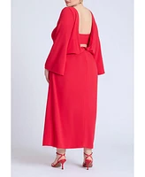 Eloquii Women's Back Drape Maxi Dress