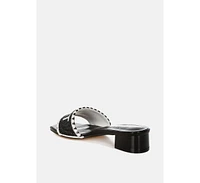 Poshta Saint Tropez Beaded Slip-On Heels