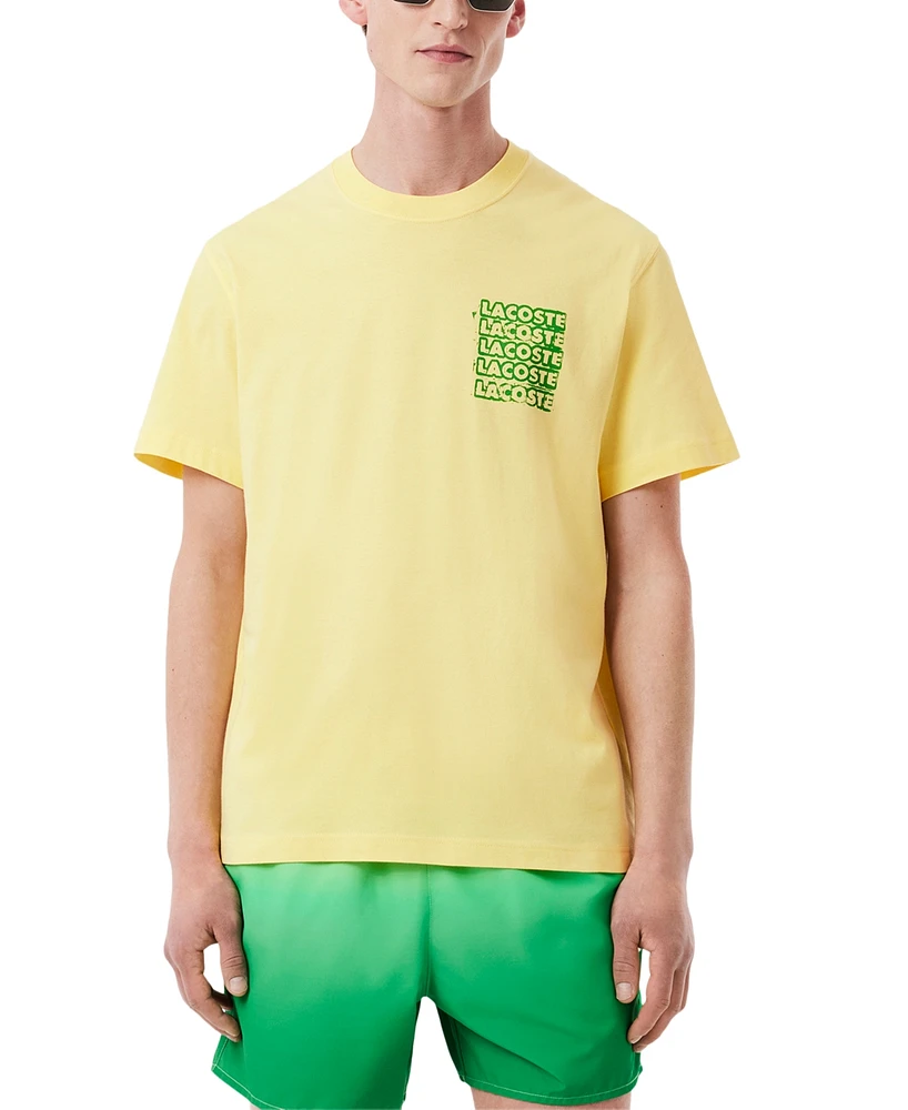 Lacoste Men's Drippy Logo Graphic T-Shirt