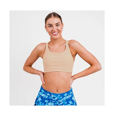 Calypsa Women's Racerback Swim Bra with Removable Cups