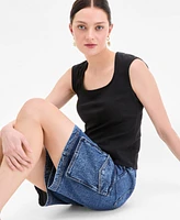 On 34th Women's Knit Scoop-Neck Raglan-Cap-Sleeve Top, Exclusively at Macy's