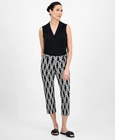 Jm Collection Petite Printed Capri Pants, Exclusively at Macy's