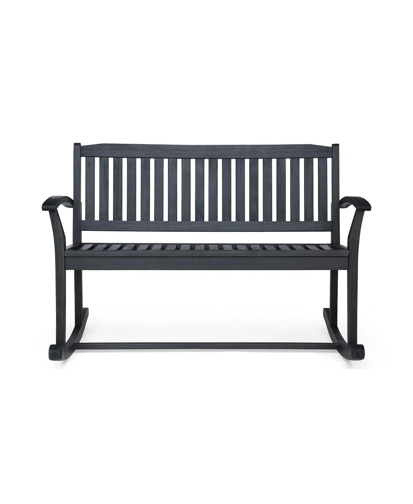 Baxter Rocking Loveseat Acacia Wood