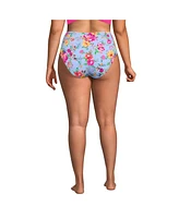 Lands' End Plus Cheeky High Waisted Bikini Bottoms