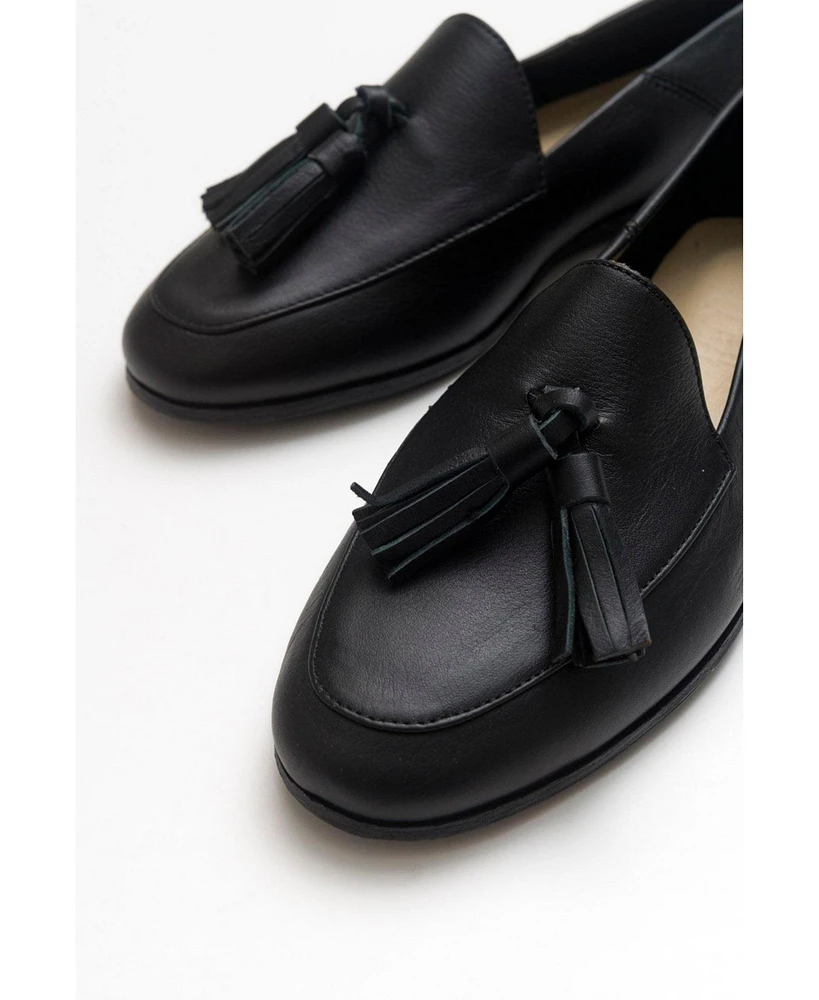 Mona Soft Leather Tassel Loafer