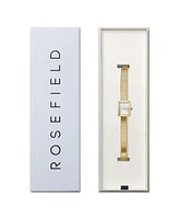 Rosefield Mini Octagon Women's Gold Tone Stainless Bracelet Watch 18.5mm
