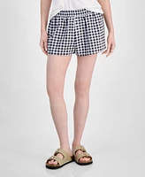 Planet Heart Juniors' Gingham Boxer Shorts
