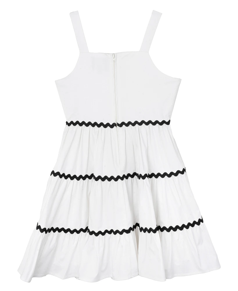 Rare Editions Big Girls Ric-Rac A-Line dress