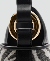 Mango Women's Large Zebra-Print Bucket Bag