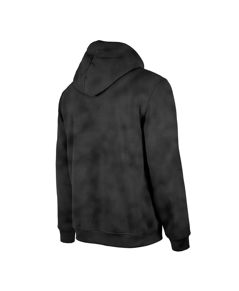New Era Men's Black York Jets Identity Helmet Enzyme Washed Pullover Hoodie