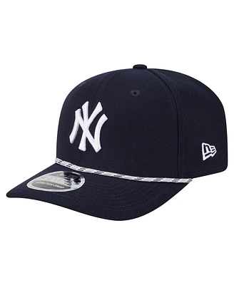 New Era Men's Navy New York Yankees Multi-Rope 9SEVENTY Stretch-Snap Hat