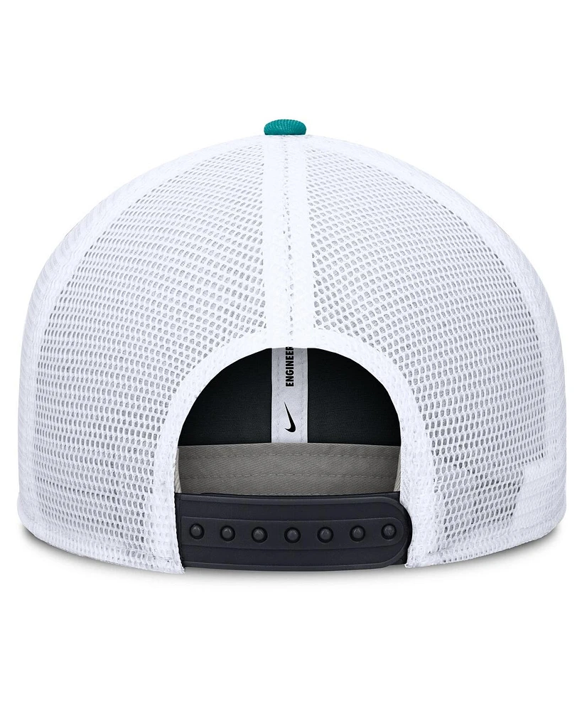 Nike Men's Navy/Aqua Seattle Mariners Pro Trucker Snapback Hat