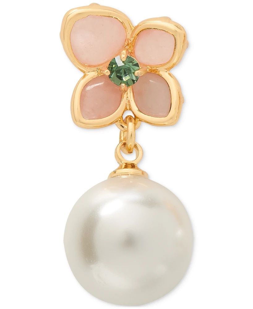 kate spade new york Gold-Tone Pastel Petals Drop Earrings