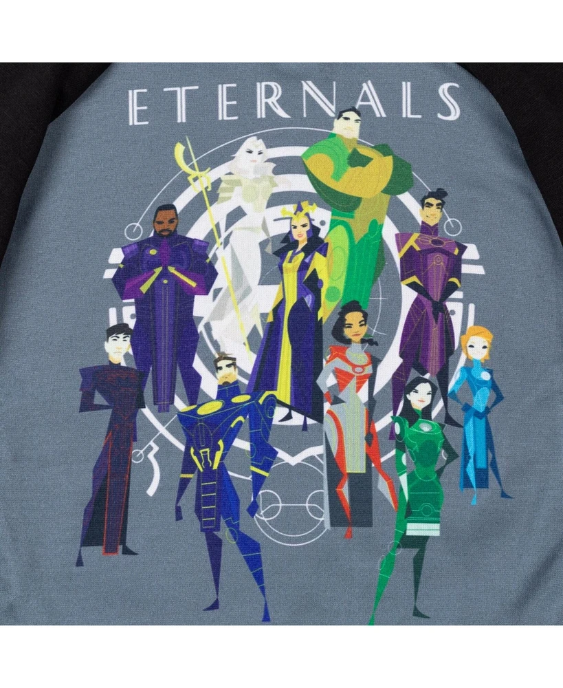 Eternals Boys Fleece Pullover Hoodie with Cape 3D nose