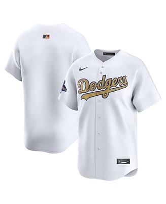 Nike Men's White Los Angeles Dodgers 2025 Gold Collection Limited Jersey