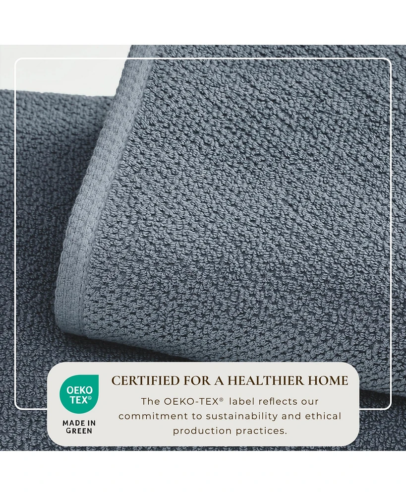 Linery & Co. Cotton Textured 2-Piece Bath Sheet Set
