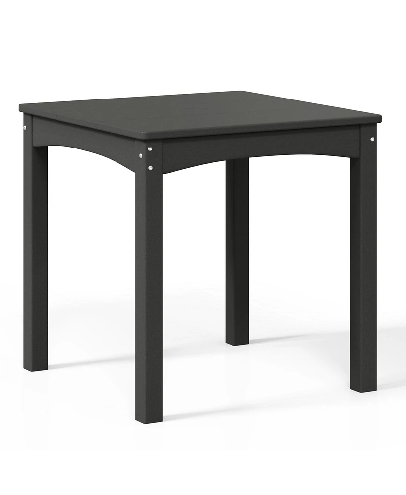 Kids 24" Wide Hdpe Plastic Childrens Square Dinner Table