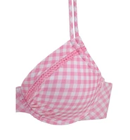 Lascana Women's Gingham Underwire Bikini Swimsuit Top Bra Sizing