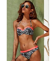 Lascana Women's Printed Bandeau Bikini Swimsuit Top Bra Sizing