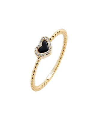 By Adina Eden Pave Colored Gemstone Beaded Ring