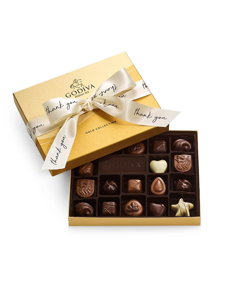 Godiva Assorted Milk Chocolate Gift Box with Thank You Ribbon