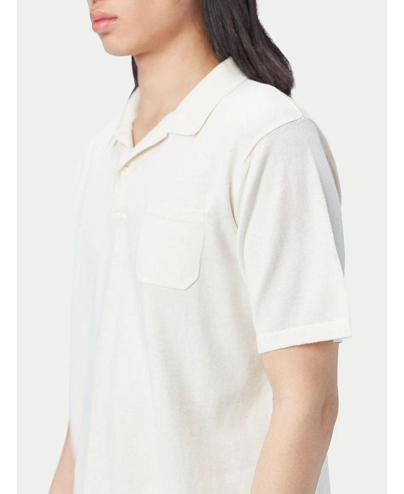 Gobi Cashmere Men's Cotton Silk Blend Polo T-Shirt